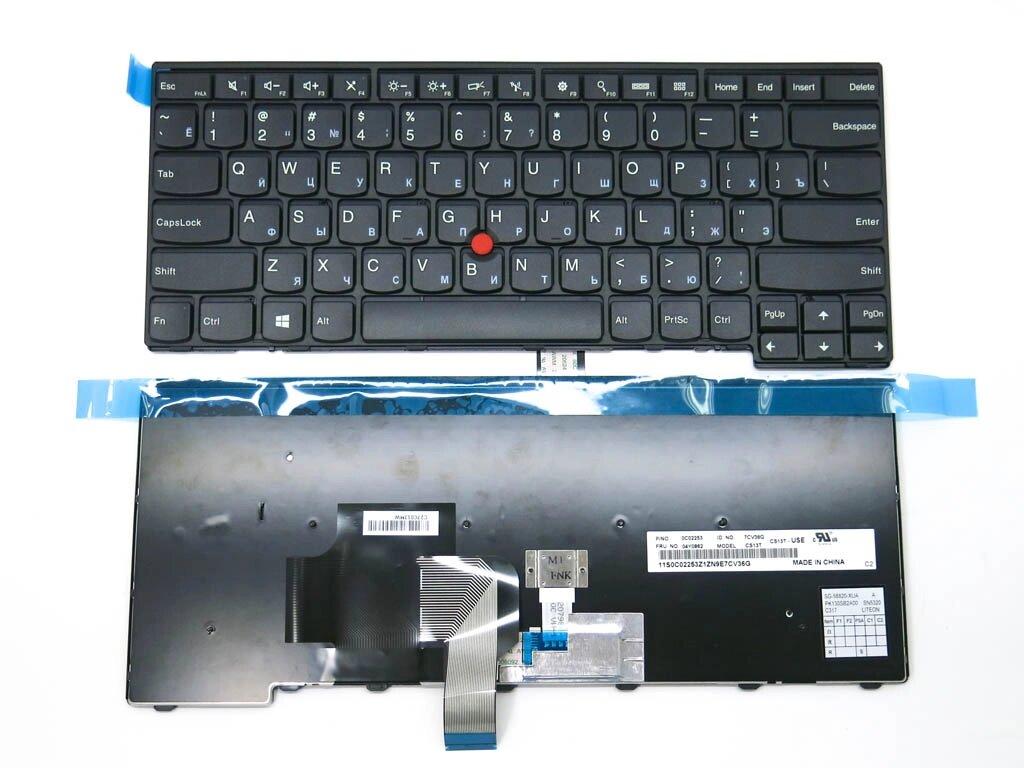 Клавіатура для Lenovo ThinkPad L440, L450, L460, T431S, T440, T440P, T440S, T450, T450S, T460 ( RU BLACK ).