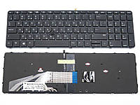 Клавиатура для HP ProBook 450 G3, 455 G3, 470 G3, 650 G2, 655 G2 (RU Black с Рамкой, подсветкой и поинтстиком)