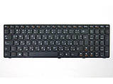 Клавіатура для ноутбука Lenovo IdeaPad Z580, G580, G585, Z580A, Z585 ( BG Black, Чорна рамка) . Болгарська, фото 3