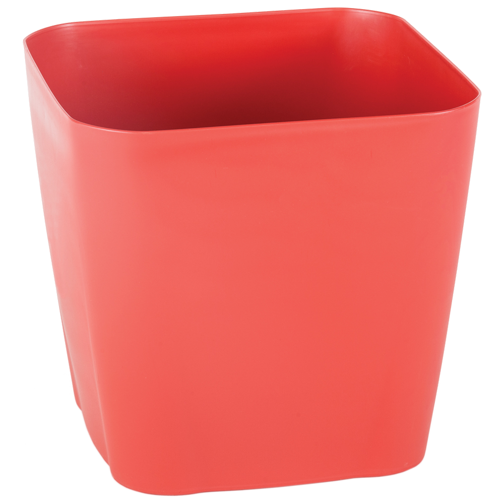 Горщик для квітів з дренажем Safir 3,4 л червоний, фото 1