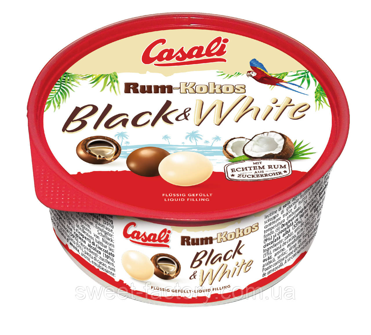 Цукерки Casali Black White Rum Kokos 300g