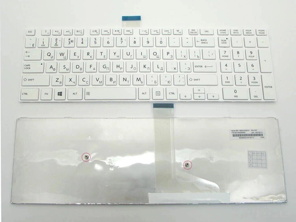 Клавіатура для ноутбука Toshiba Satellite S55, S55T, S55D, S75, S75-A, S75D-A, S75DT-A ( UA White з рамкою ).