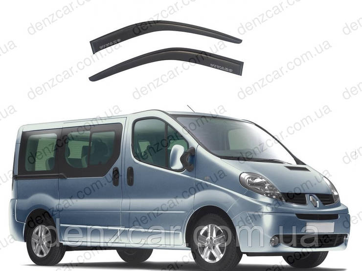 Вітровики OPEL Vivaro I 2001 (на скотчі)\Дефлектори вікон Опель Віваро, фото 2