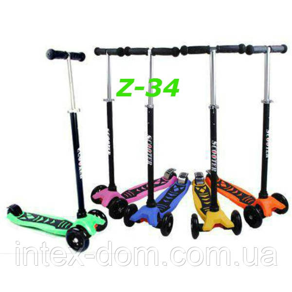 Самокат Z-34 Micro Trolo Maxi триколісний з нахилом керма scooter