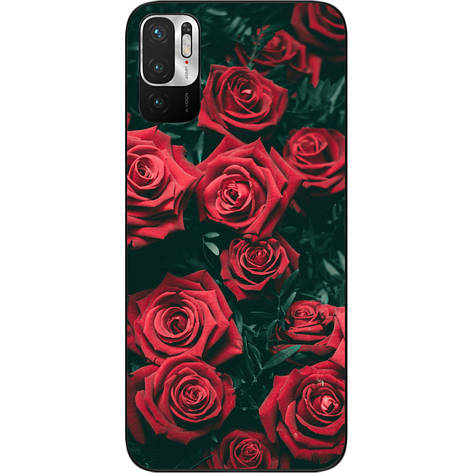 Силіконовий бампер для Xiaomi Redmi Note 10 5G із зображенням Троянди, фото 1
