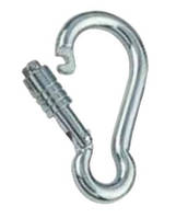 Карабін з відкриттям назовні і муфтою, арт. 8949405 50, нержавіюча сталь А4, 5X50