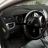 Накидка на панель приладів HYUNDAI Elantra 5 пок. MD 2011-2014 Чохол/накидка на торпеду авто Хюндай, фото 3
