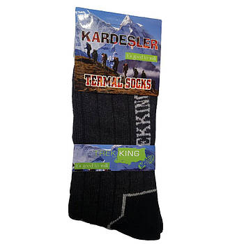 Термоноски чоловічі 41-45р Kardesler Termal Socks / Теплі шерстяні шкарпетки / Зимові шкарпетки високі