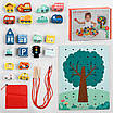 Дитяча іграшка шнурівка "Дерево" дитині від 3 років для розвитку логіки та дрібної моторики хлопчикові та дівчинці, фото 2