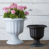 Горщик для квітів на ніжці Nergiz 25,3 л антрацитовий, фото 7