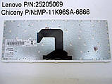 Клавіатура для ноутбука LENOVO IdeaPad S300 S400 S405 M30-70 ( RU Black з білою рамкою). Оригінал., фото 3