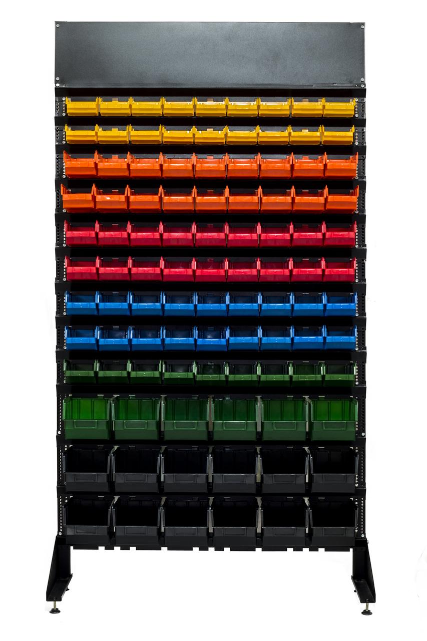 Стелаж з ящиками для метизів боксами контейнерами лотками, фото 1