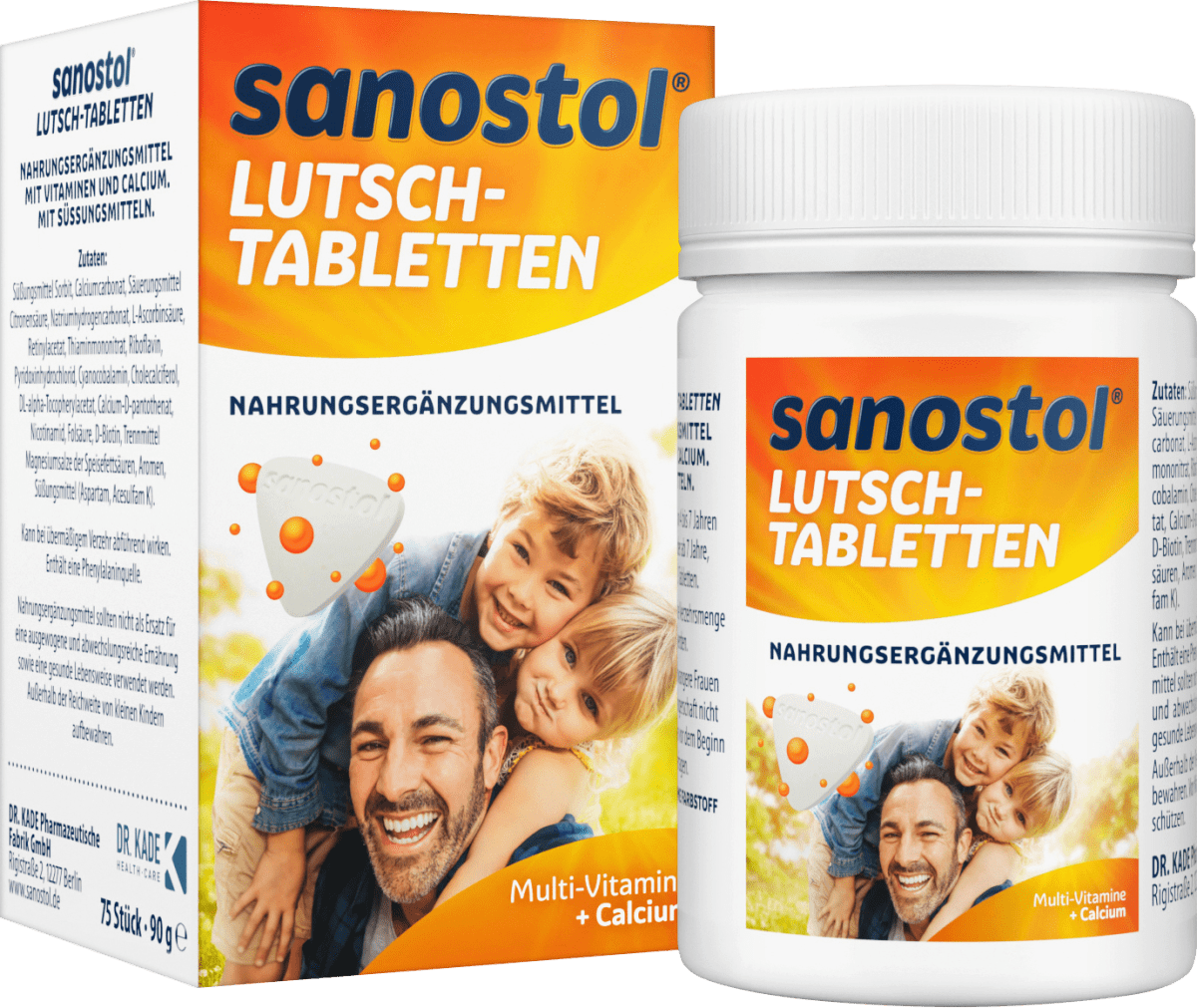 Жувальні вітаміни для дітей Sanostol Multi-Vitamine + Calcium, 75 шт.