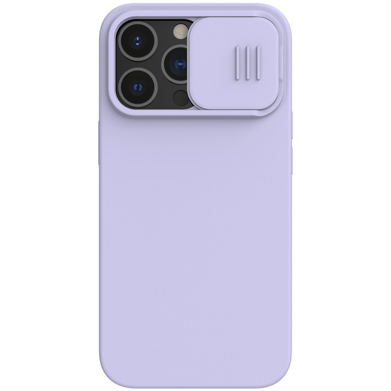 Магнітний чохол Nillkin для Apple iPhone 13 Pro (CamShield Silky Magnetic Silicone) Purple з захистом камери, фото 1