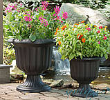 Горщик для квітів на ніжці Nergiz 25,3 л антрацитовий, фото 5
