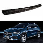 Захисна накладка на задній бампер для Mercedes-Benz GLA-Class II H247 2020+ /чорн.карбон/