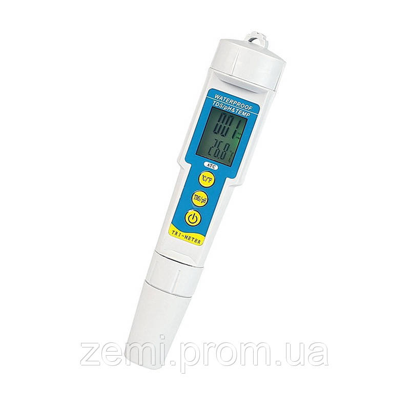 PH-986 комбинированный pH/TDS-метр c термометром и АТС - фото 1 - id-p1495117492