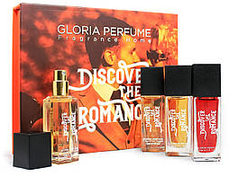 Набір міні-парфумів Gloria Perfume DISCOVER THE ROMANCE 4*15 ML (13-5-11-20)