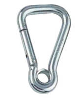 Карабін пожежний "дельта" з кільцем, арт. 8322410100, нержавіюча сталь А4, 10X100