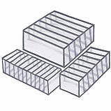 Органайзер для нижньої білизни Supretto нейлоновий набір 3 шт., фото 2