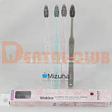 Зубна щітка для дорослих з щетинками з чорного кремнезему (не потрібно використовувати зубну пасту) Wakka Mizuha рожева ручка, фото 3