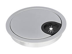 Пропуск для кабелю врізний GIFF Luna d=80 мм матовий хром