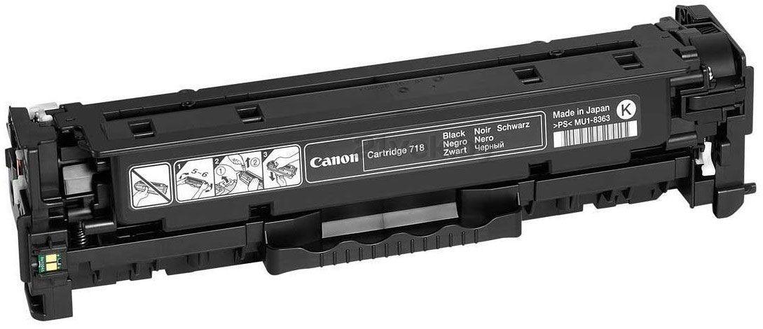 КАРТРИДЖ ОРІГІНАЛЬНИЙ CANON 718 BLACK З ЗАПРОБОКИЙ