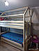 Ліжко двоповерхове дерев'яне трансформер Дом4, фото 2