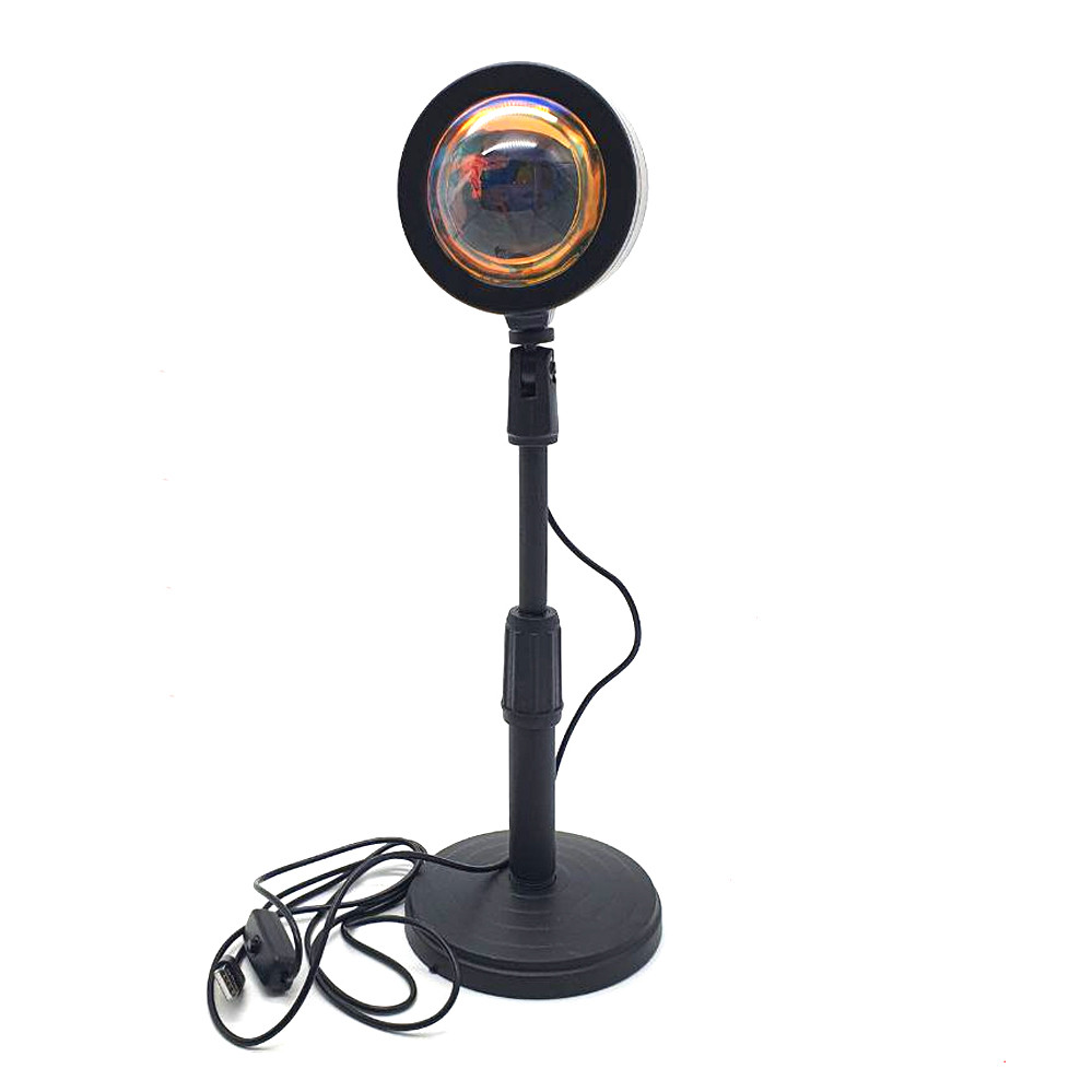 Sunset Lamp проекційний світильник веселка USB світильник проектор світло веселки атмосферна лампа для фото