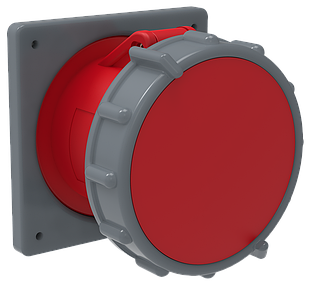 Розетка вбудована ССІ-434 63А-6ч / 380-415В 2Р + PЕ IP67 MAGNUM IEK