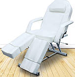Педикюрне крісло-кушетка СН-240 (аналог ZD-813A) біла, фото 5