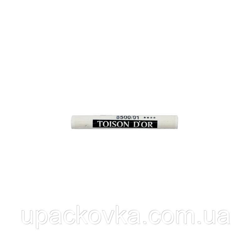 Пастель суха художня, крейда м'яка пастельна для малювання титановий білий, TOISON D'OR KOH-I-NOOR
