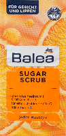 Освітлюючий пілінг для обличчя і губ Balea Sugar Scrub mit Vitamin C, 2шт х 8 мл