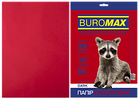 Бумага цветная А4 80г/м2 Dark бордовая 20 листов BUROMAX BM.2721420-13