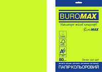 Бумага цветная А4 80г/м2 Neon EUROMAX зеленая 20 листов BUROMAX BM.2721520E-04