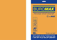 Папір кольоровий А4 80г/м2 Neon EUROMAX помаранчевий 20 аркушів BUROMAX BM.2721520E-11