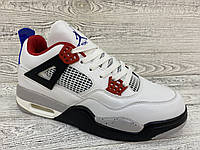 Кроссовки Nike Air Jordan 4 retro. Белые. Кроссовки Найк Аир Джордан 4 Ретро.