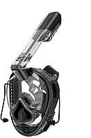 Повнолицева маска Bs Monkey Black з можливістю продування, з потилким кріпленням