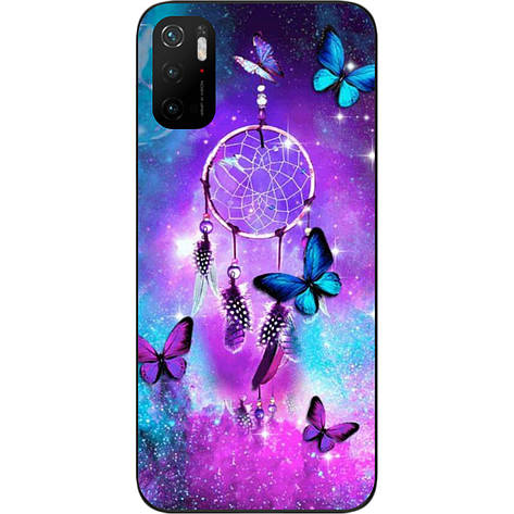 Чохол силіконовий для Xiaomi Poco M3 Pro з картинкою Метелики і оберіг, фото 1