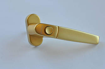 Ручка з кнопкою для металопластикового вікна Schuco Design (Шуко Дизайн) золото 234664