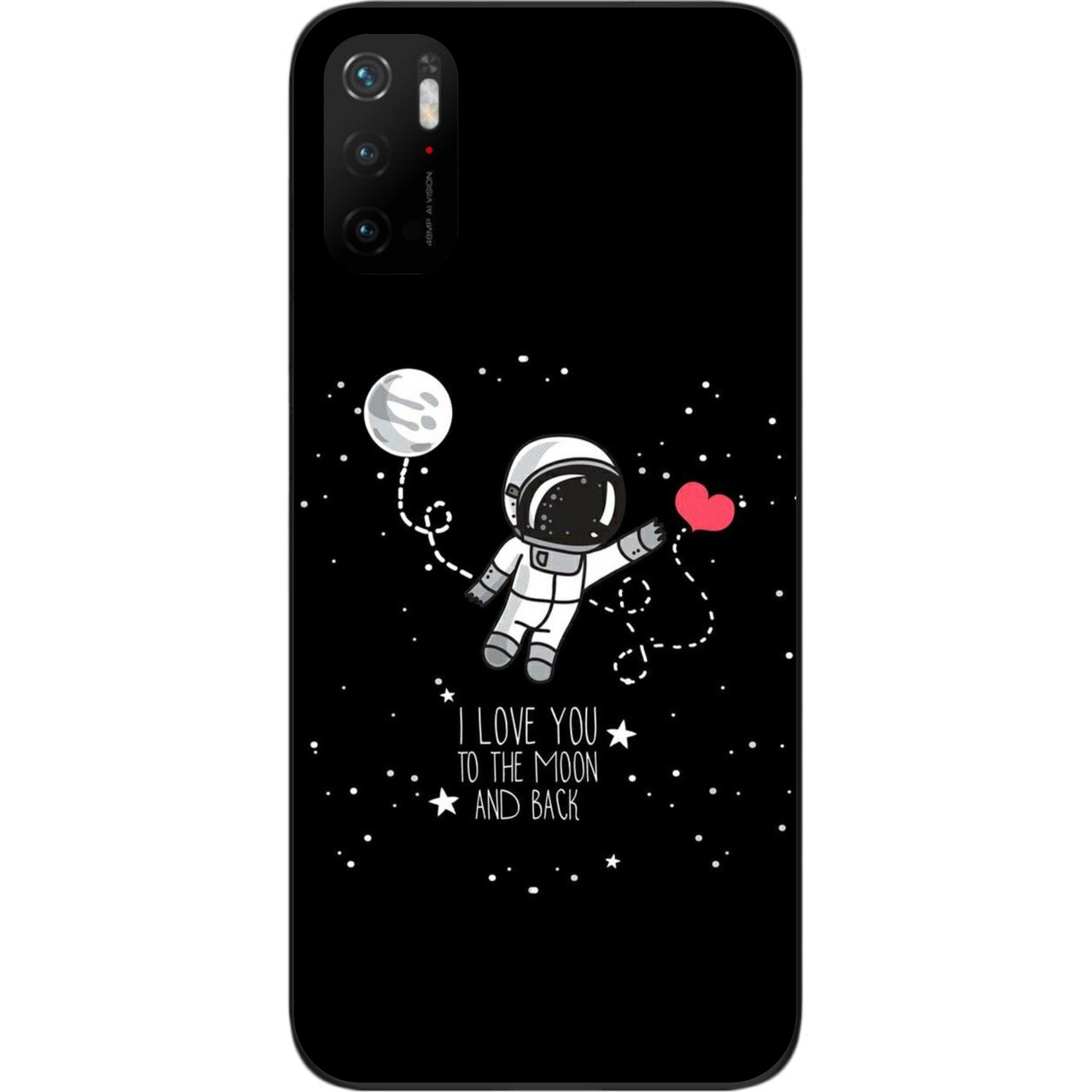 Чохол силіконовий для Xiaomi Poco M3 Pro з картинкою Любов до місяця