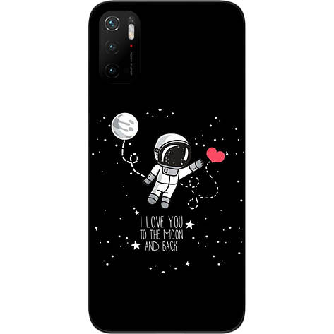 Чохол силіконовий для Xiaomi Poco M3 Pro з картинкою Любов до місяця, фото 1