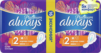 Гігієнічні прокладки Always Ultra Platinum Collection Normal Plus 16 шт.