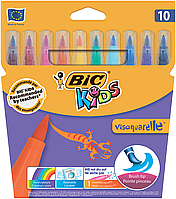 Фломастери BIC Vis Aquarelle 10 кольорів