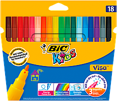 Фломастери BIC Kids Visa 880 18 кольорів