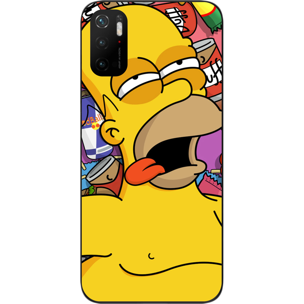 Силіконовий бампер для Xiaomi Poco M3 Pro з зображенням Гомер