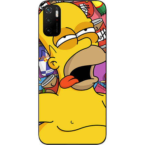 Силіконовий бампер для Xiaomi Poco M3 Pro з зображенням Гомер, фото 1
