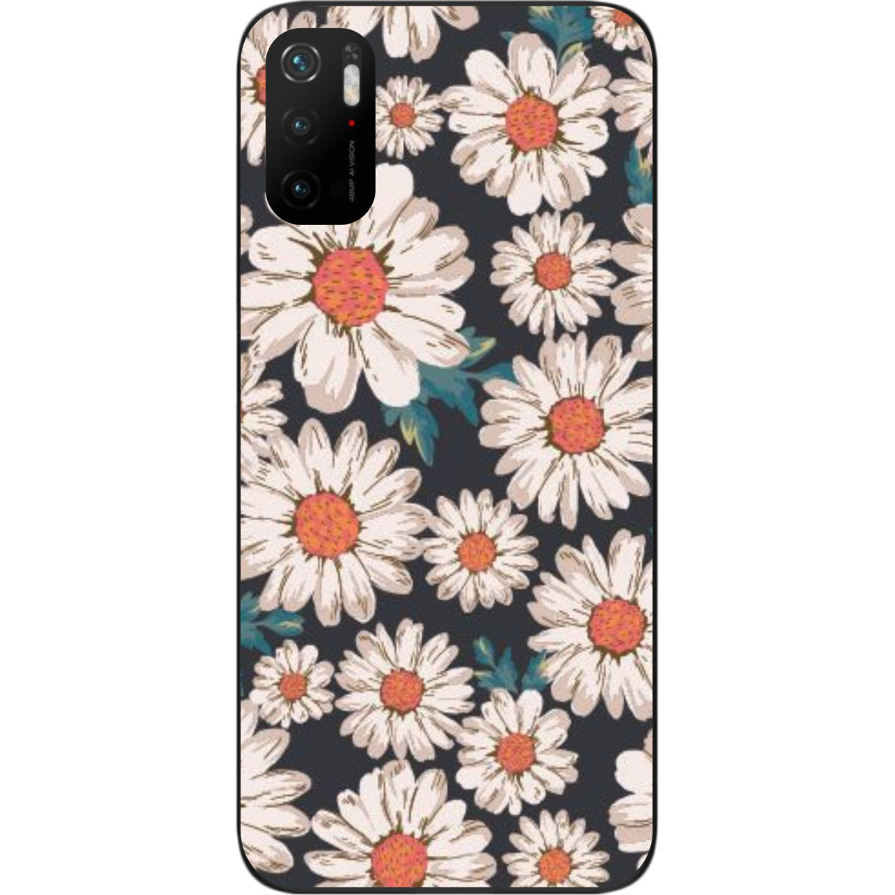 Силіконовий бампер для Xiaomi Poco M3 Pro з зображенням Ромашки