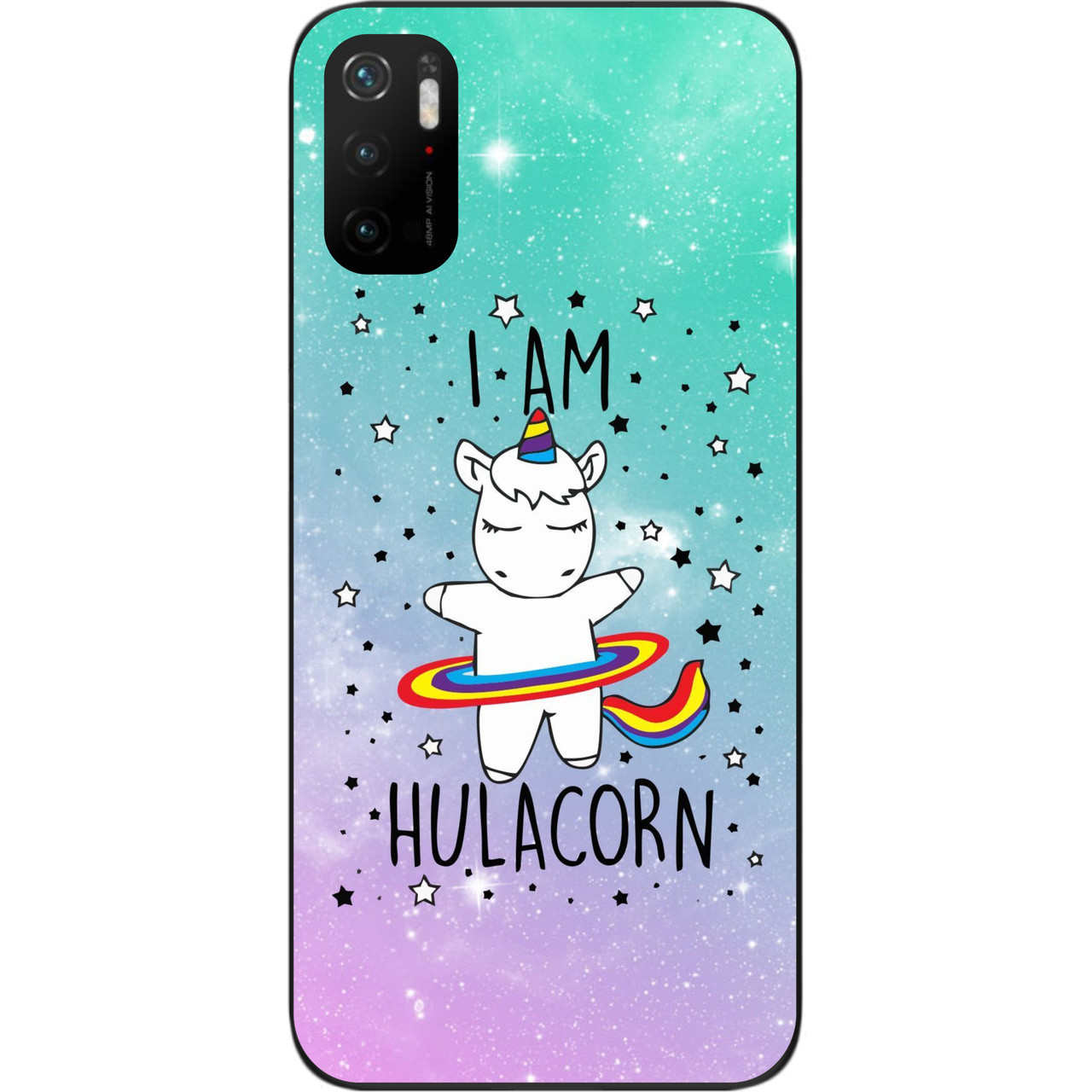 Оригінальний силіконовий чохол для Xiaomi Poco M3 Pro з картинкою Єдиноріг