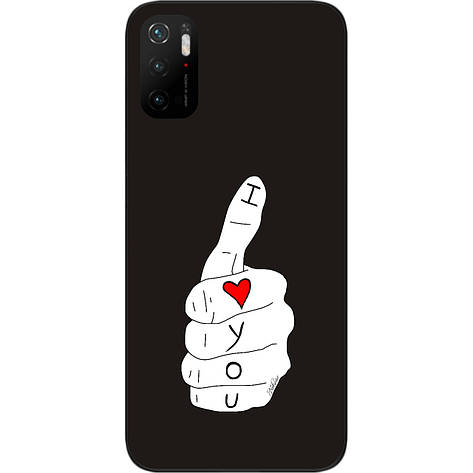 Оригінальний бампер для Xiaomi Poco M3 Pro з картинкою Like, фото 1